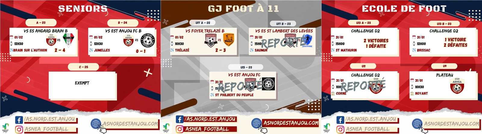 RESULTATS DU 31/01 & 01/02