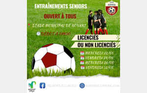 ENTRAÎNEMENT SENIORS OUVERT À TOUS 