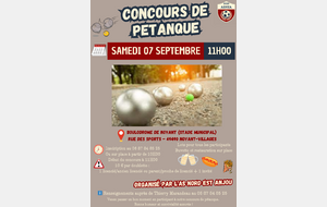 Concours de pétanque 