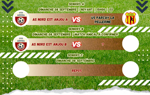 PROGRAMME DU WEEK-END DU 08/09