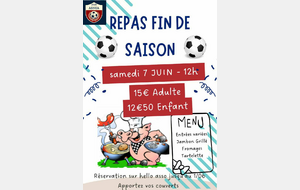 REPAS DE FIN DE SAISON DU 07 JUIN