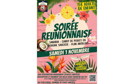 SOIRÉE RÉUNIONNAISE - 01/11/2025