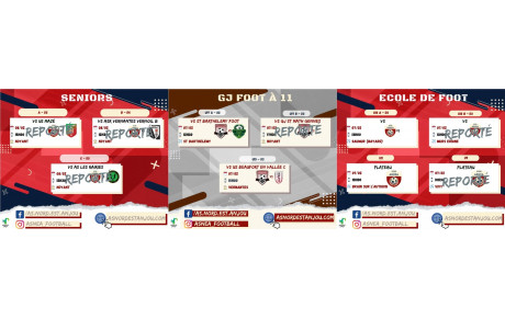 PROGRAMME DU WEEK-END 🔴 ⚫️