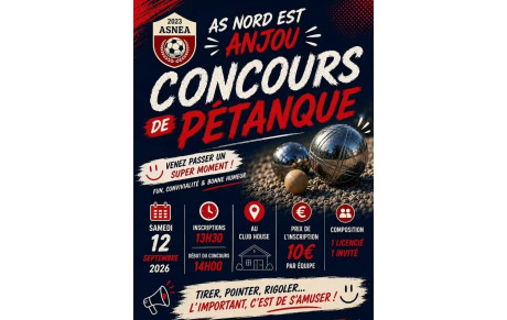 Concours de pétanque -12 Septembre 2026